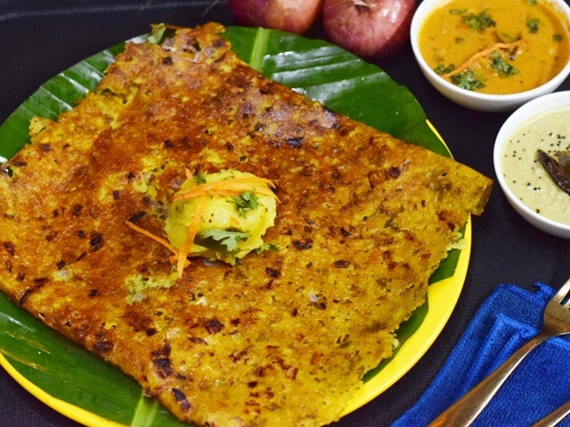 Rava Onion Masala Dosa