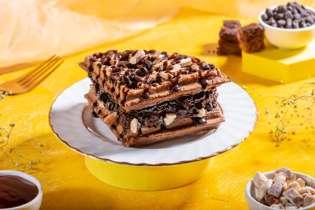 Death By Chocolate Waffle Sandwich