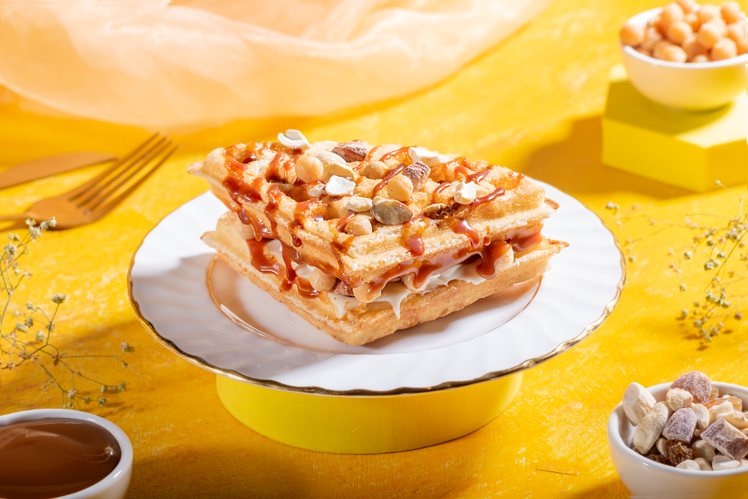 Butterscotch Crunch Waffle Sandwich