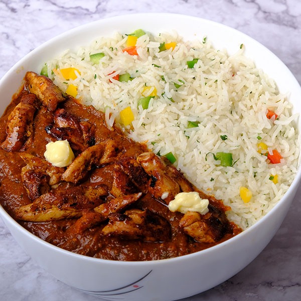 Butter Chicken Rice Bowl