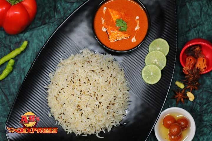 AB's Butter Paneer & Jeera Rice Thali