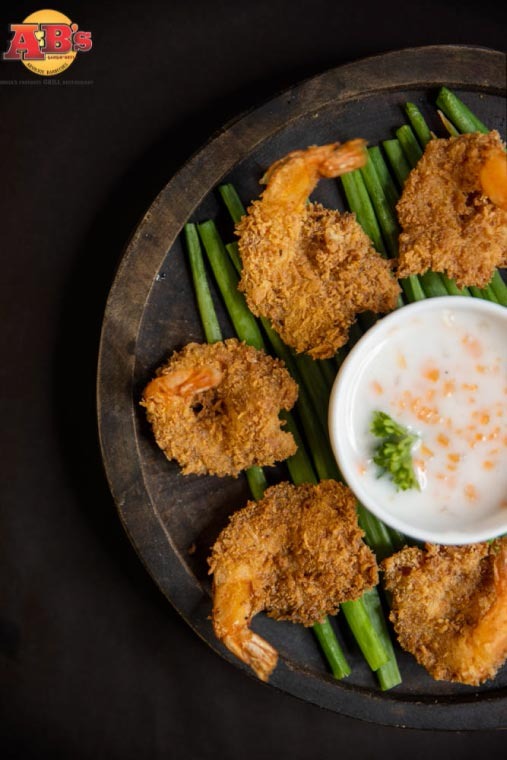 Crispy Fried Butterfly Prawns