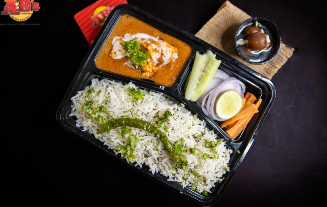 AB's Egg Curry & Jeera Rice Thali