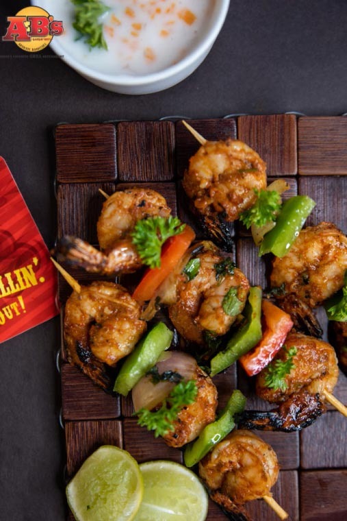 Grilled Prawns Satay