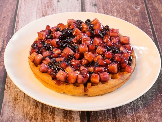 Seasonal Fruit & Berry Waffle