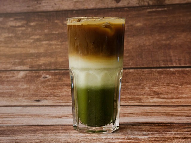 Iced Matcha Espresso Latte