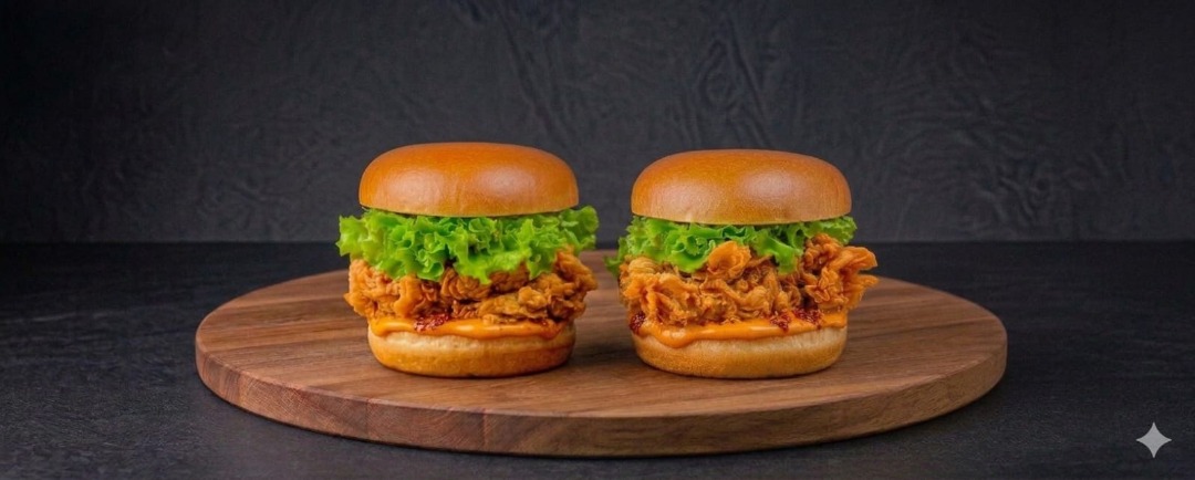 Dynamic Chicken Burger Slider Duo