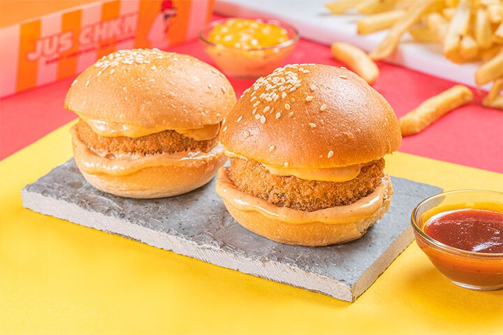 Crispy Veg Cocktail Burger