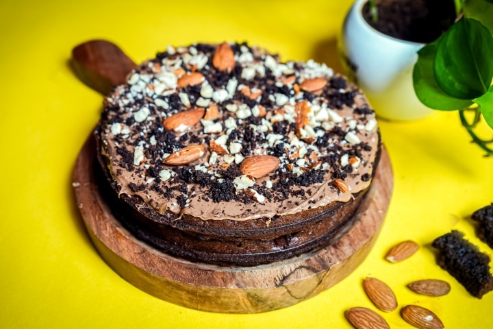 Chocolate Almond Brownie (Double Layer)