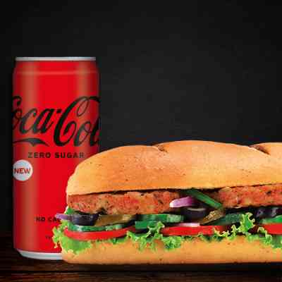 Aloo Patty Sandwich (15cm) + Coke(Save 31%)