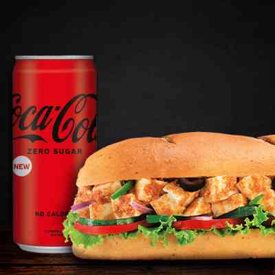 Paneer Tikka Sandwich (15cm) + Coke(Save 31%)
