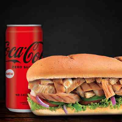 Roasted Chicken Strip Sandwich (15cm) + Coke(Save 31%)