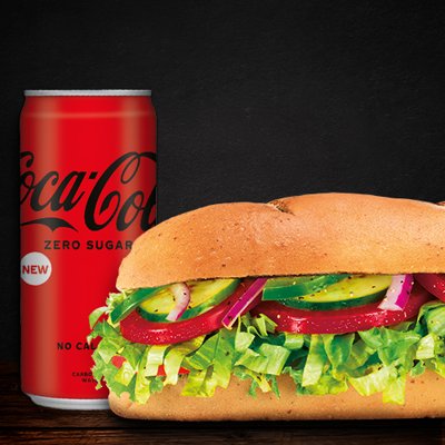 Veggie Delite Sandwich (15cm) + Coke(Save 31%)